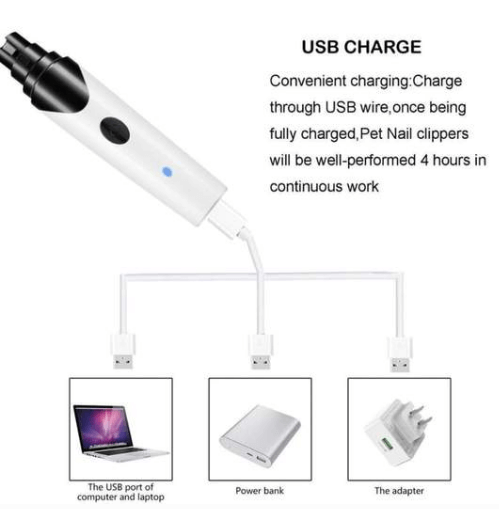 Pet Electric USB Rechargeble Nail Trimmer