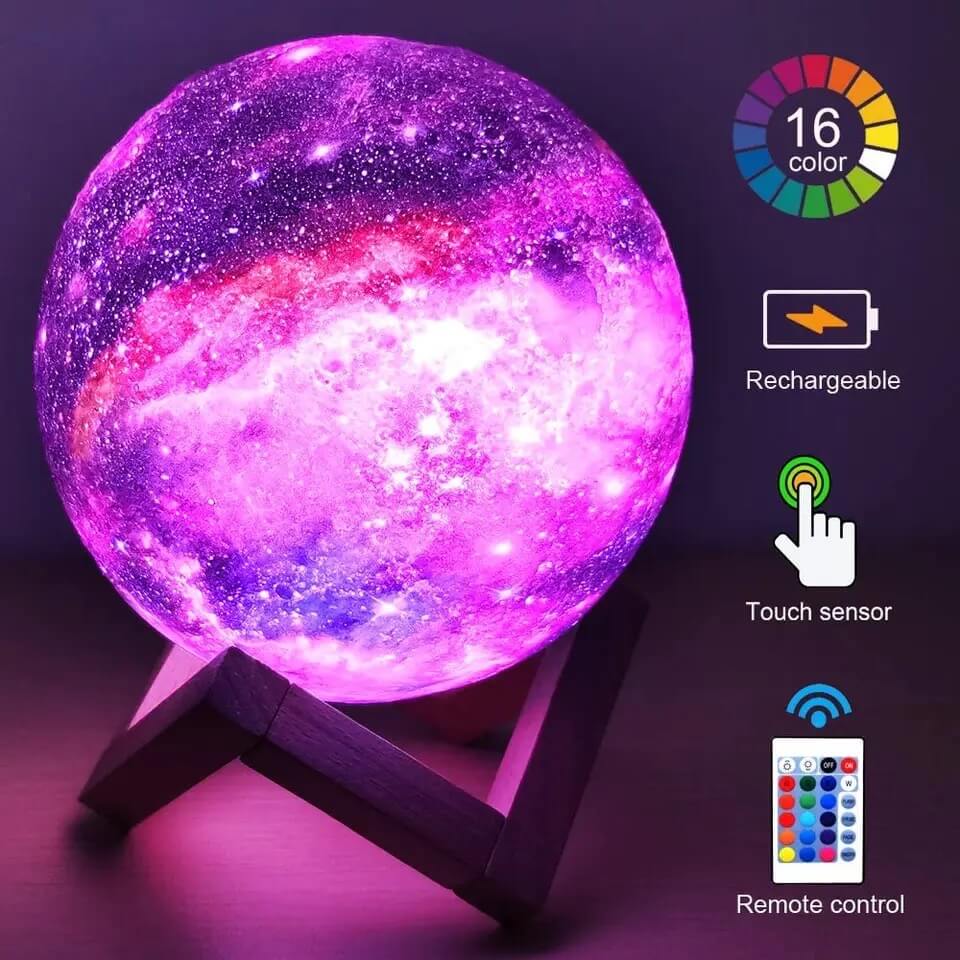 USB Rechargeble Moon LED Lamp With Remote control