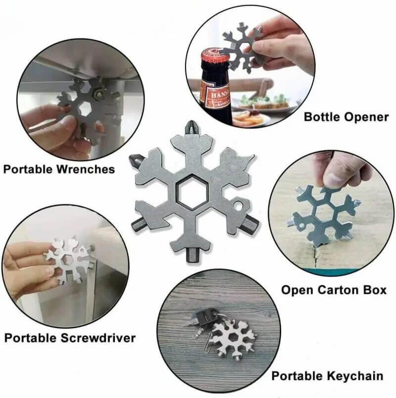 18 in One Multifunctional Snow Flake Wrench And Screwdriver