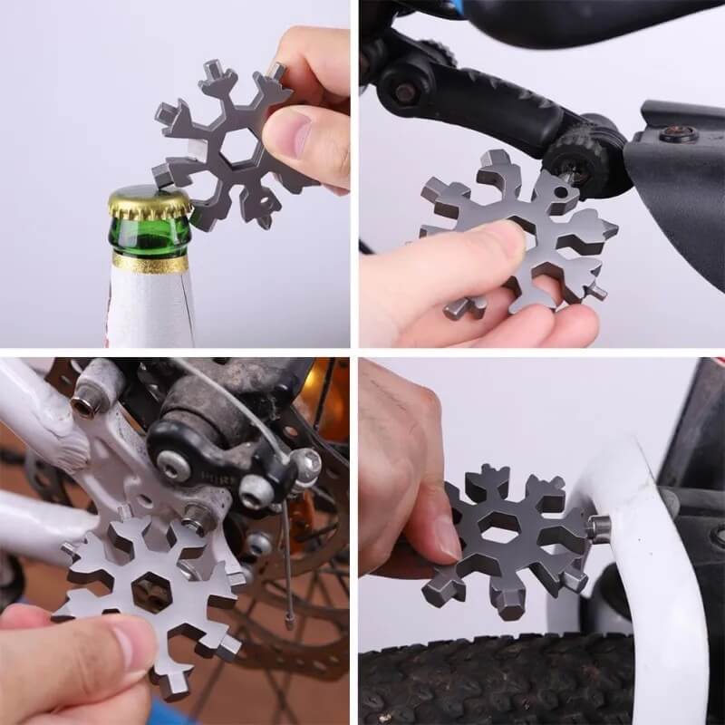 18 in One Multifunctional Snow Flake Wrench And Screwdriver