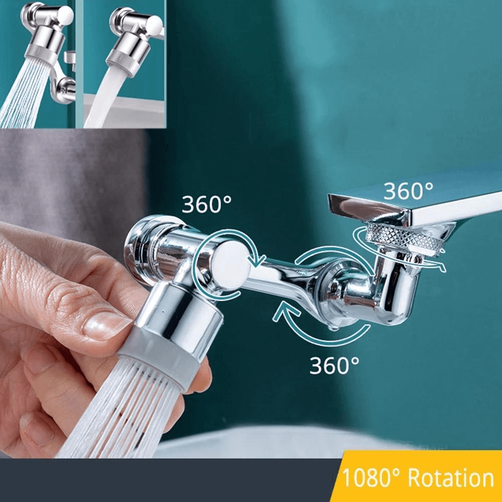 Multifunctional 1080 degree Rotary Faucet Extender