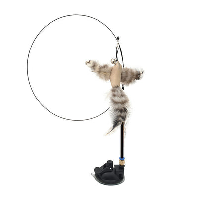 Steel Stick Feather Cat Toy - Rezetto