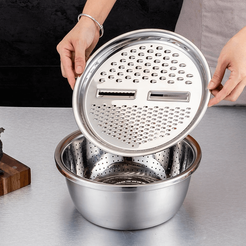 Stainless Steel Strainer and Grater