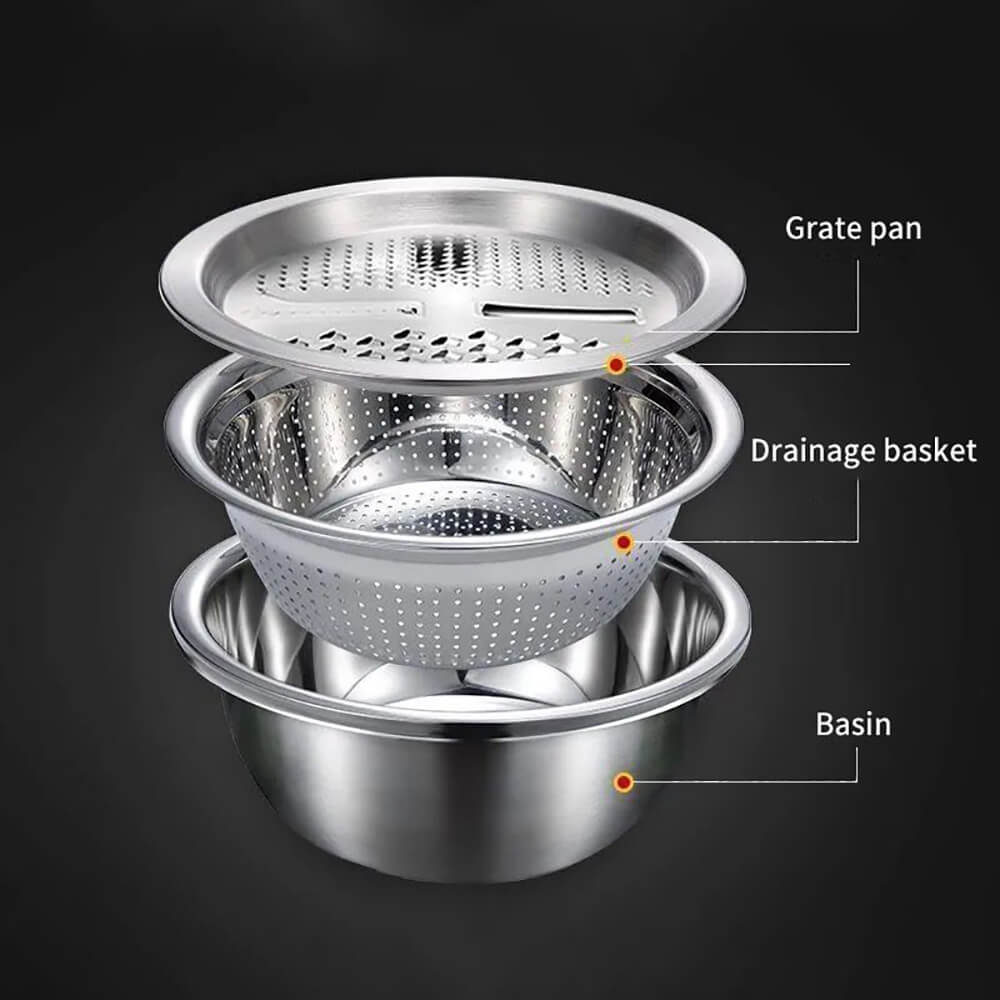 Stainless Steel Strainer and Grater