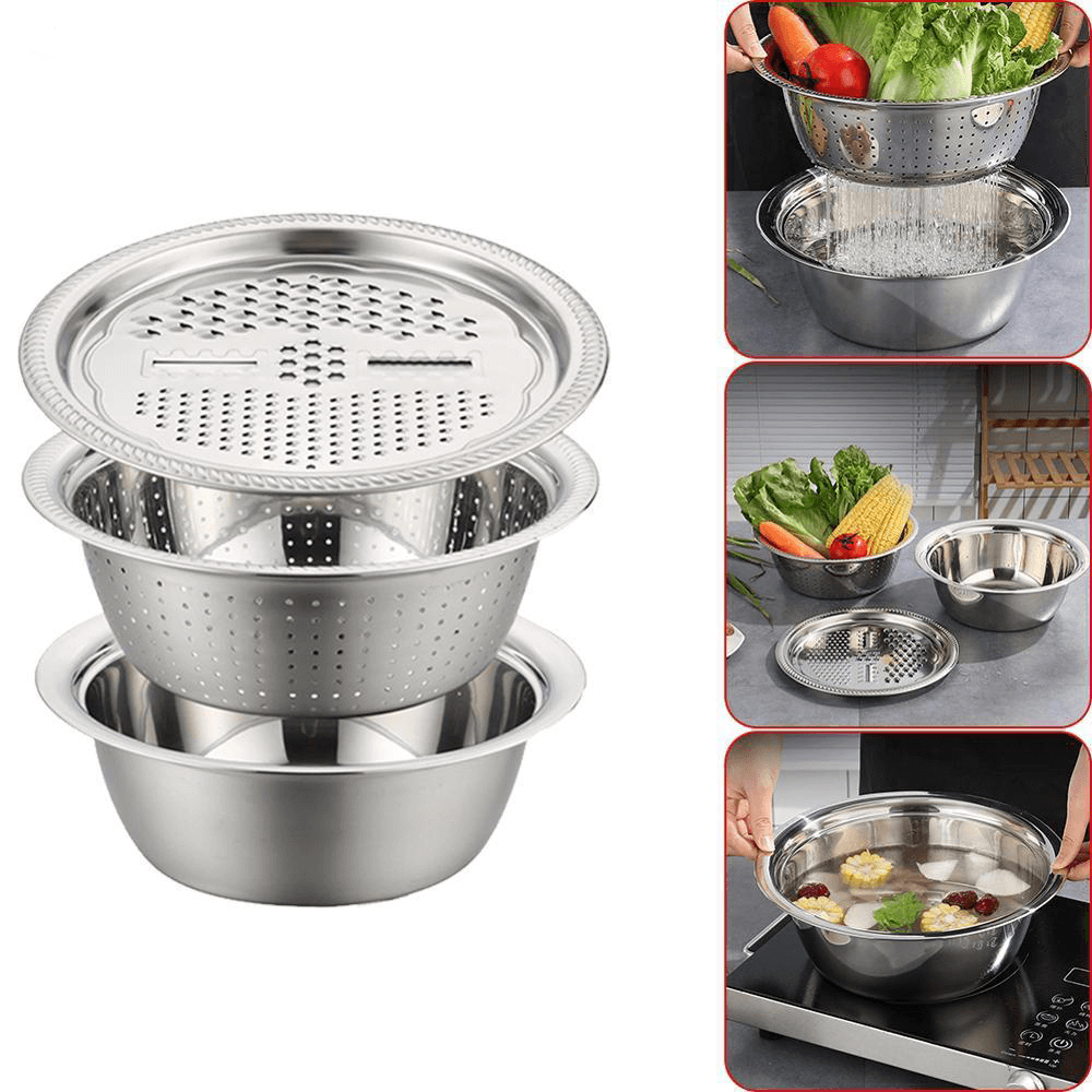 Stainless Steel Strainer and Grater
