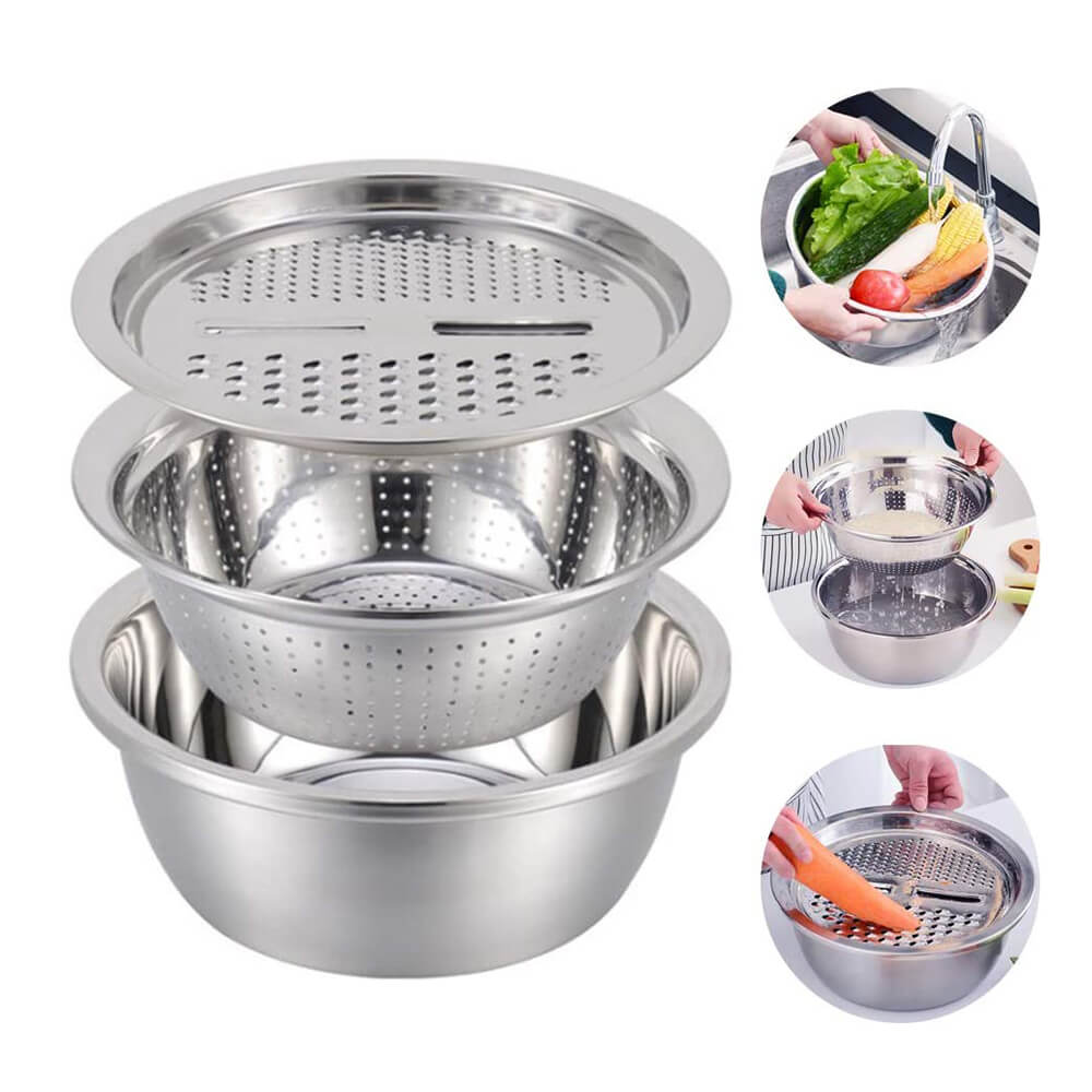 Stainless Steel Strainer and Grater