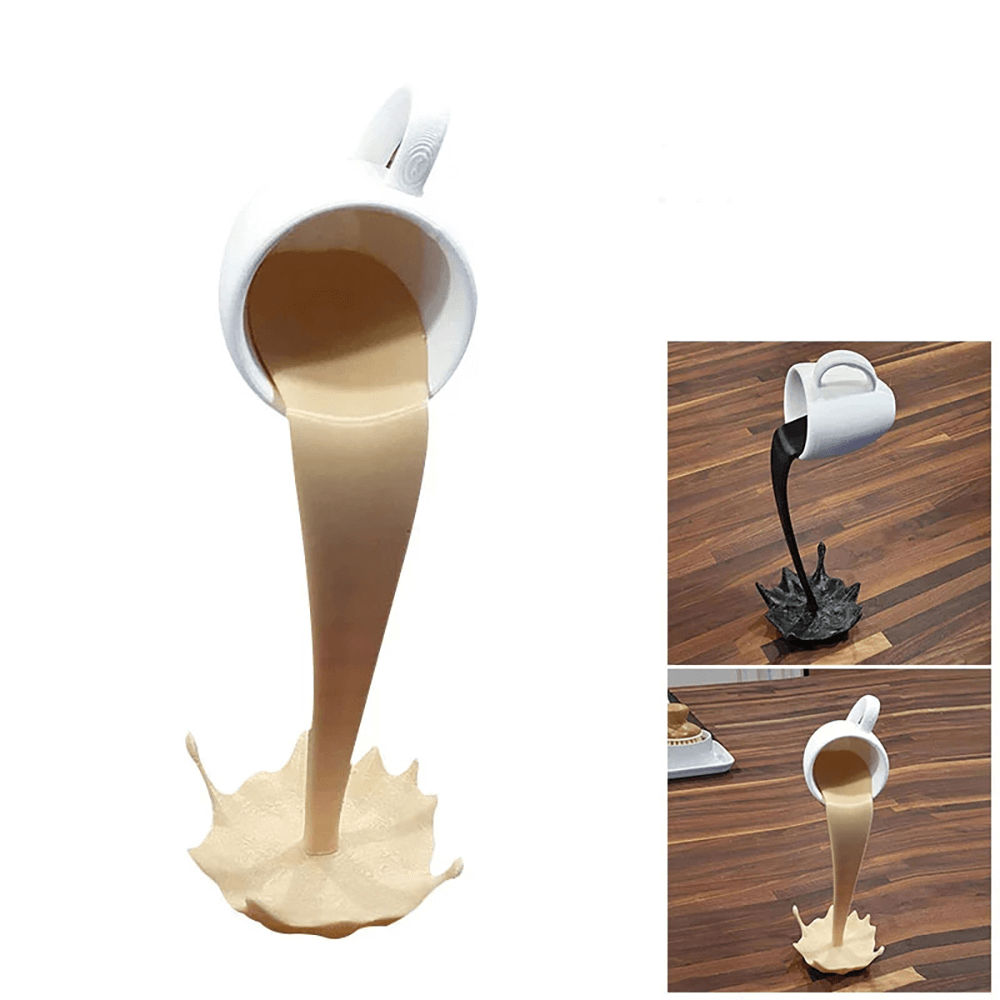 Coffee Spilling Mug Sculpture