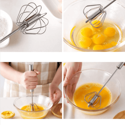 Stainless Steel Semi Automatic Hand Pressure Whisker